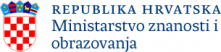 logo Ministarstvo znanosti i obrazovanja